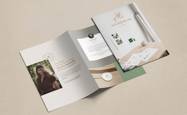 Graphisme design visuel création graphique brochure entreprise